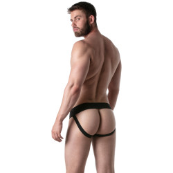 LEADER Jockstrap Brut Noir-Rouge